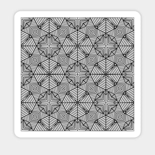 Geo Squares White Sticker